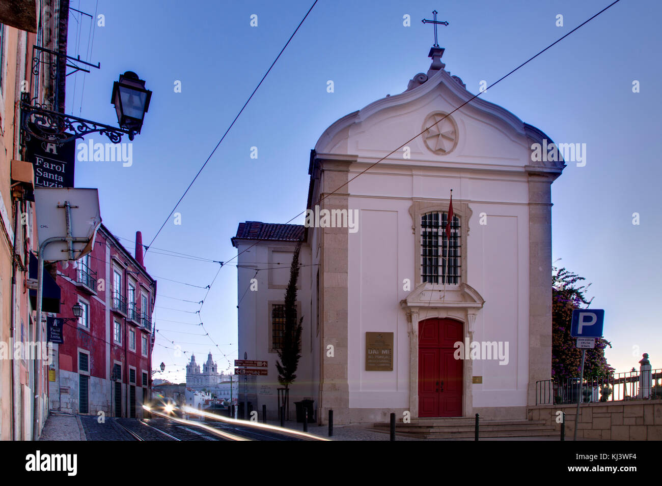 Chiesa Santa Lucia Santa Luzia - Alfama, Lisbona, Portogallo Foto Stock