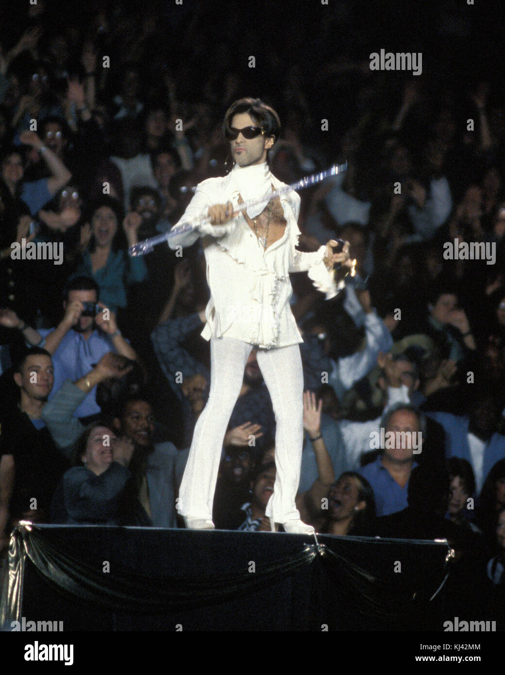 NEW YORK, NY - 20 agosto: Prince suona al Madison Square Garden il Agosto 20, 1995 a New York la gente: il Principe Foto Stock