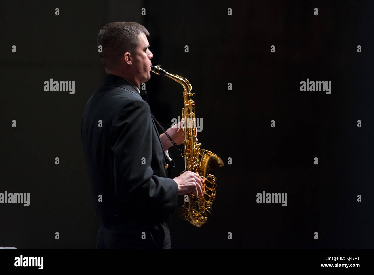 Navy visite banda Ames (33022936643) Foto Stock