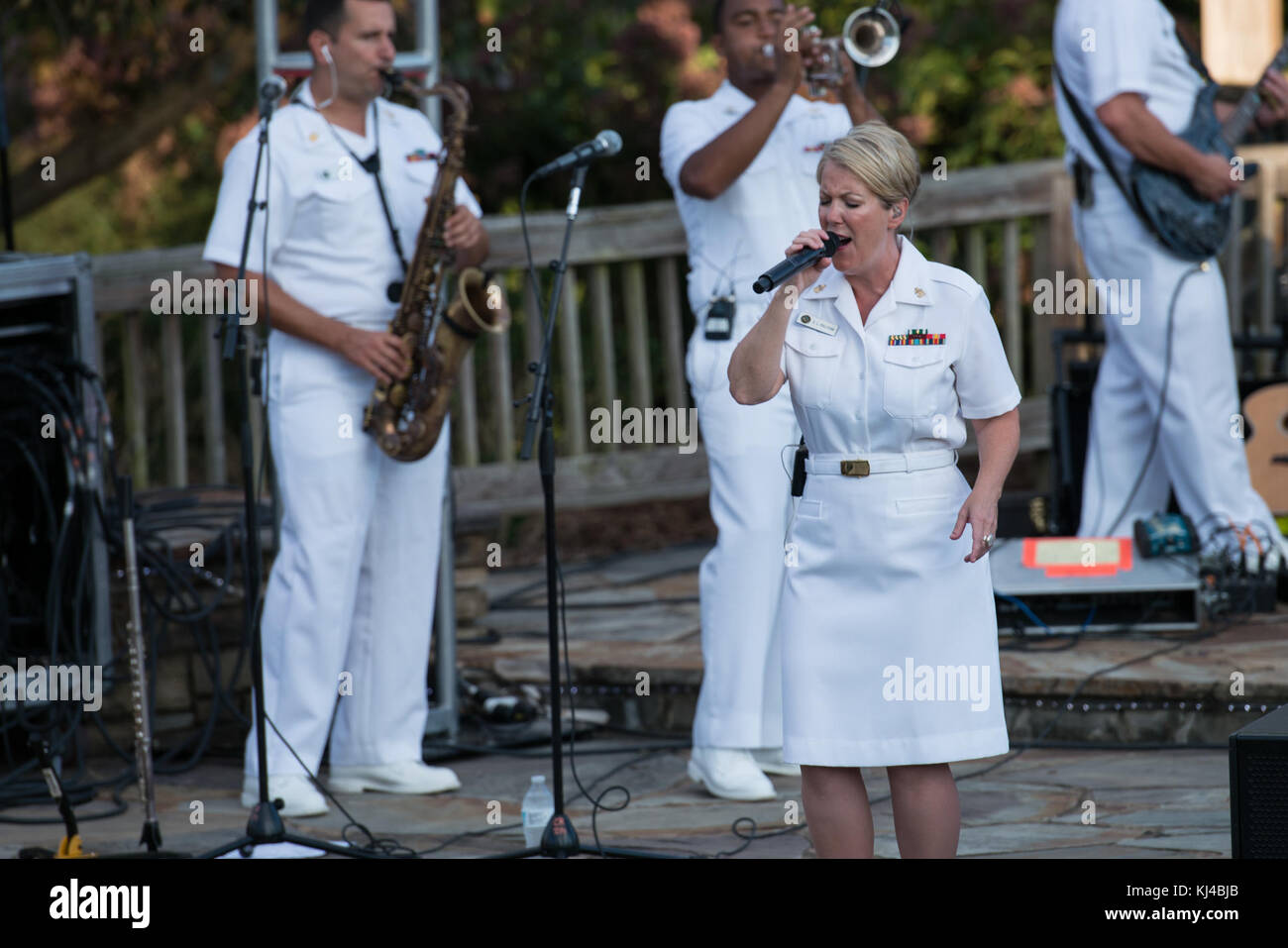 Navy visite banda Fayetteville (36655283335) Foto Stock