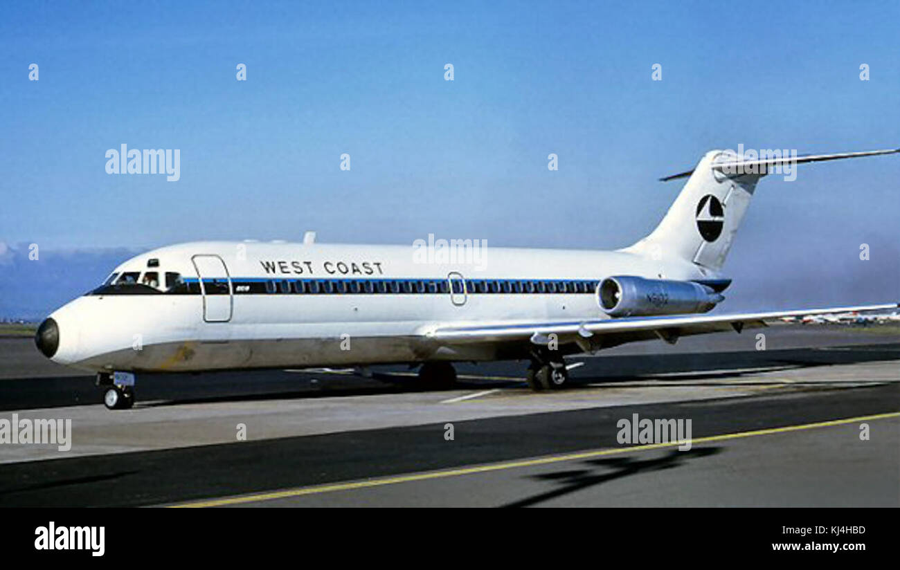 West Coast Airlines McDonnell Douglas DC-9 N9102 Foto Stock