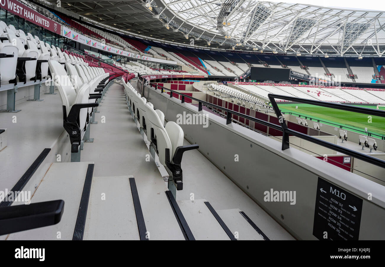 Il London Stadium, sede del West Ham United e dell'atletica britannica Foto Stock