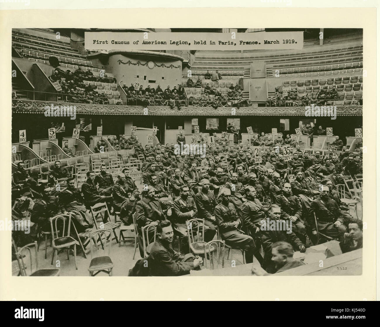 Primo Caucus della legione americana Foto Stock