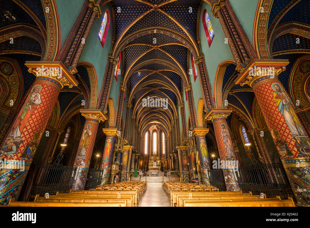 Abbazia di Saint Michel de Frigolet, La montagnette, Bouches-du-Rhône, Provence-Alpes-Côte d'Azur, in Francia meridionale, in Francia, in Europa. Foto Stock