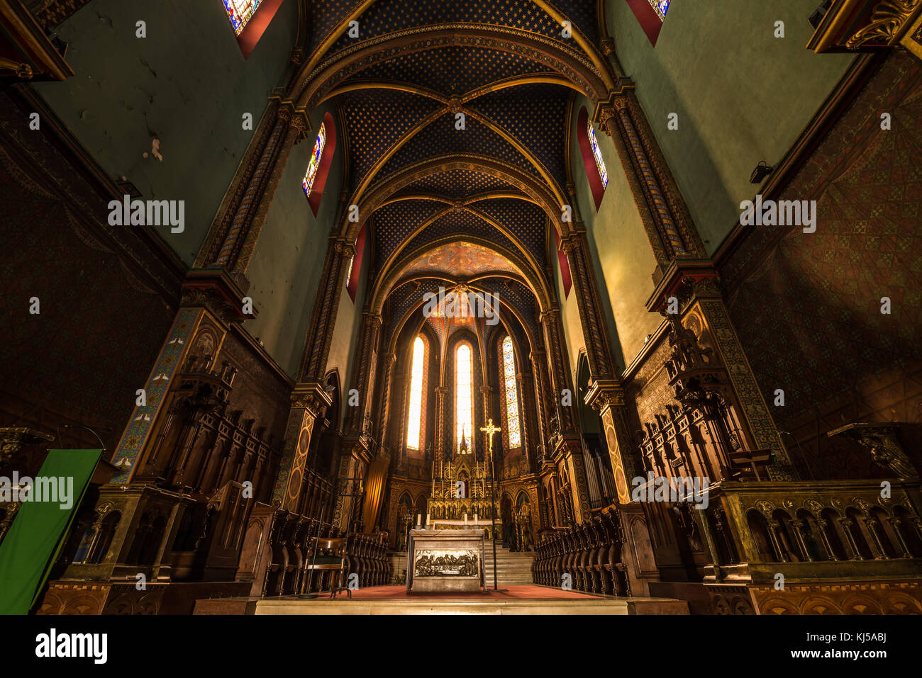 Abbazia di Saint Michel de Frigolet, La montagnette, Bouches-du-Rhône, Provence-Alpes-Côte d'Azur, in Francia meridionale, in Francia, in Europa. Foto Stock