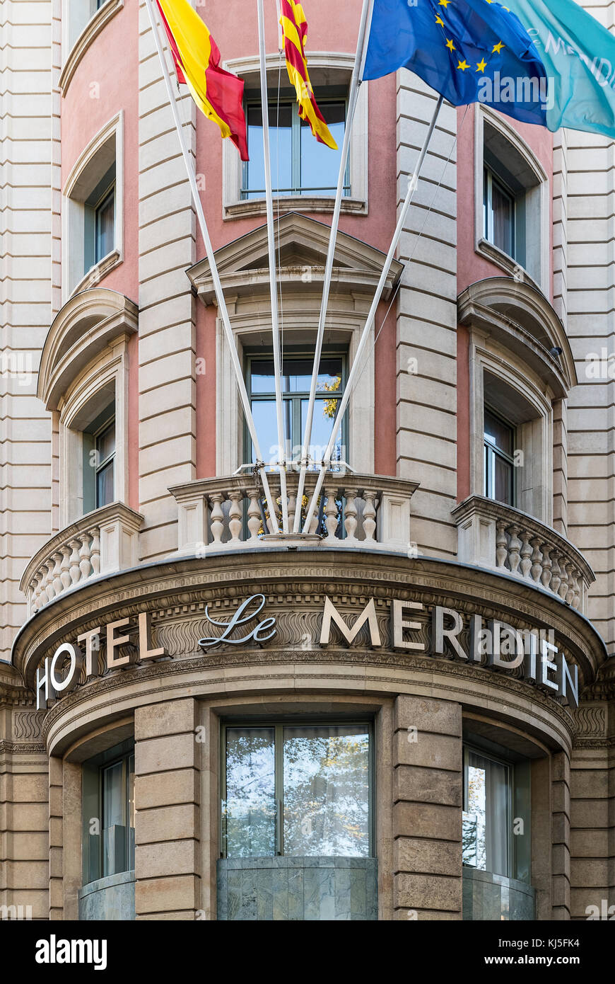 Hotel Le Méridien, La Rambla, Barcelona, Spagna. Foto Stock