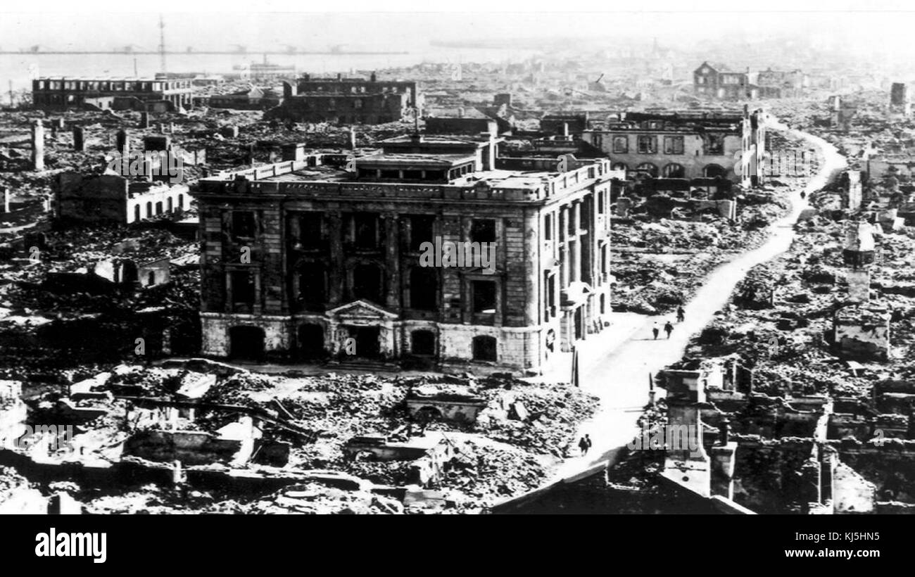 Tangshan, Cina, terremoto 1976 Foto Stock