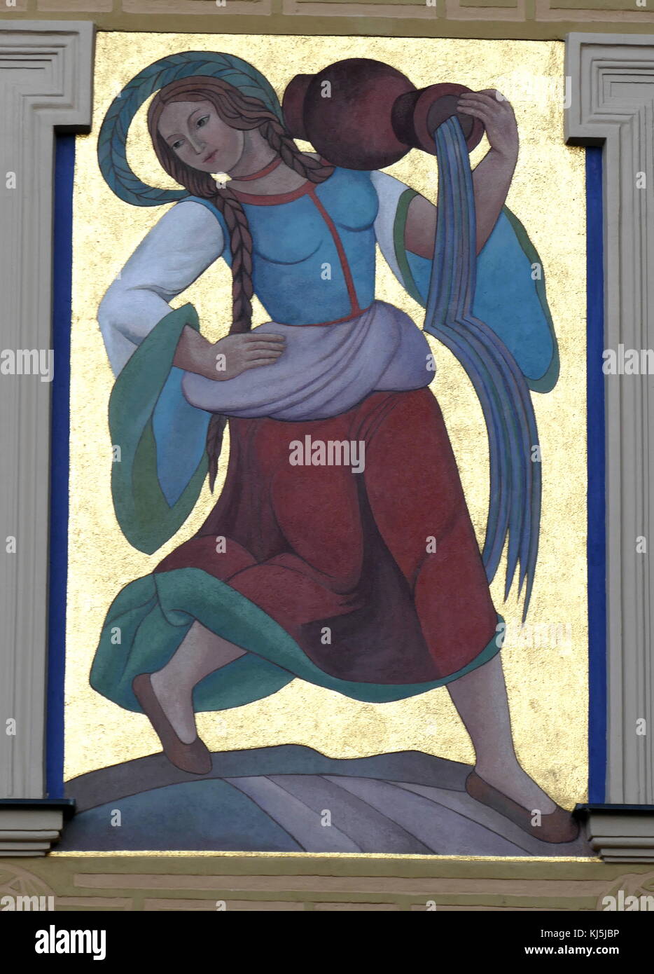 La Warsaw Old Town è la parte più antica della città capitale. Durante l invasione della Polonia (1939), gran parte del quartiere è stato gravemente danneggiato dalla Luftwaffe tedesca. Dopo l'Insurrezione di Varsavia (agosto-ottobre 1944) ciò che era stato lasciato in piedi è stata sistematicamente soffiate dall'esercito tedesco. Dopo la II Guerra Mondiale, la città vecchia è stata meticolosamente ricostruite Foto Stock