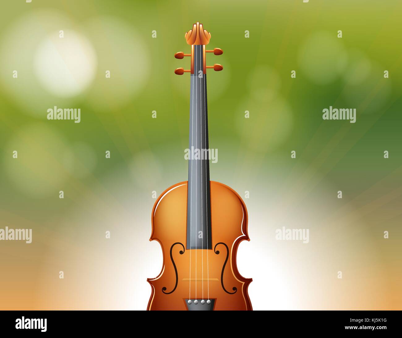 Illustrazione di una pergamena con una chitarra Immagine e Vettoriale -  Alamy