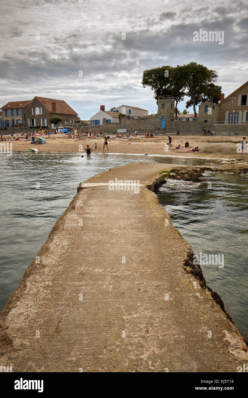 Le Vieil sull'Ile de Noirmoutier a Vendee Francia occidentale. Foto Stock