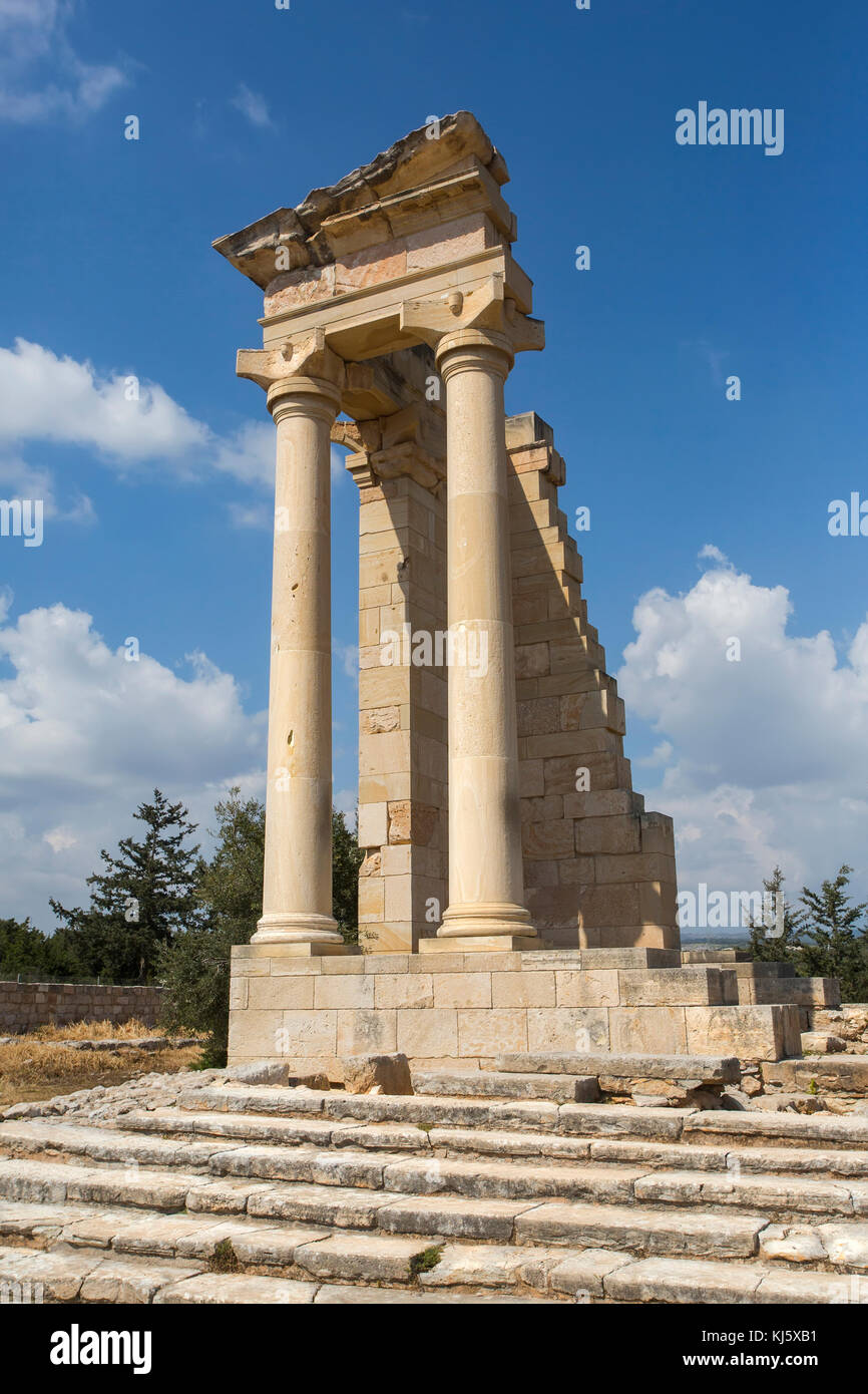 Le rovine del Santuario di Apollo Hylates vicino a limassol, Cipro Foto Stock