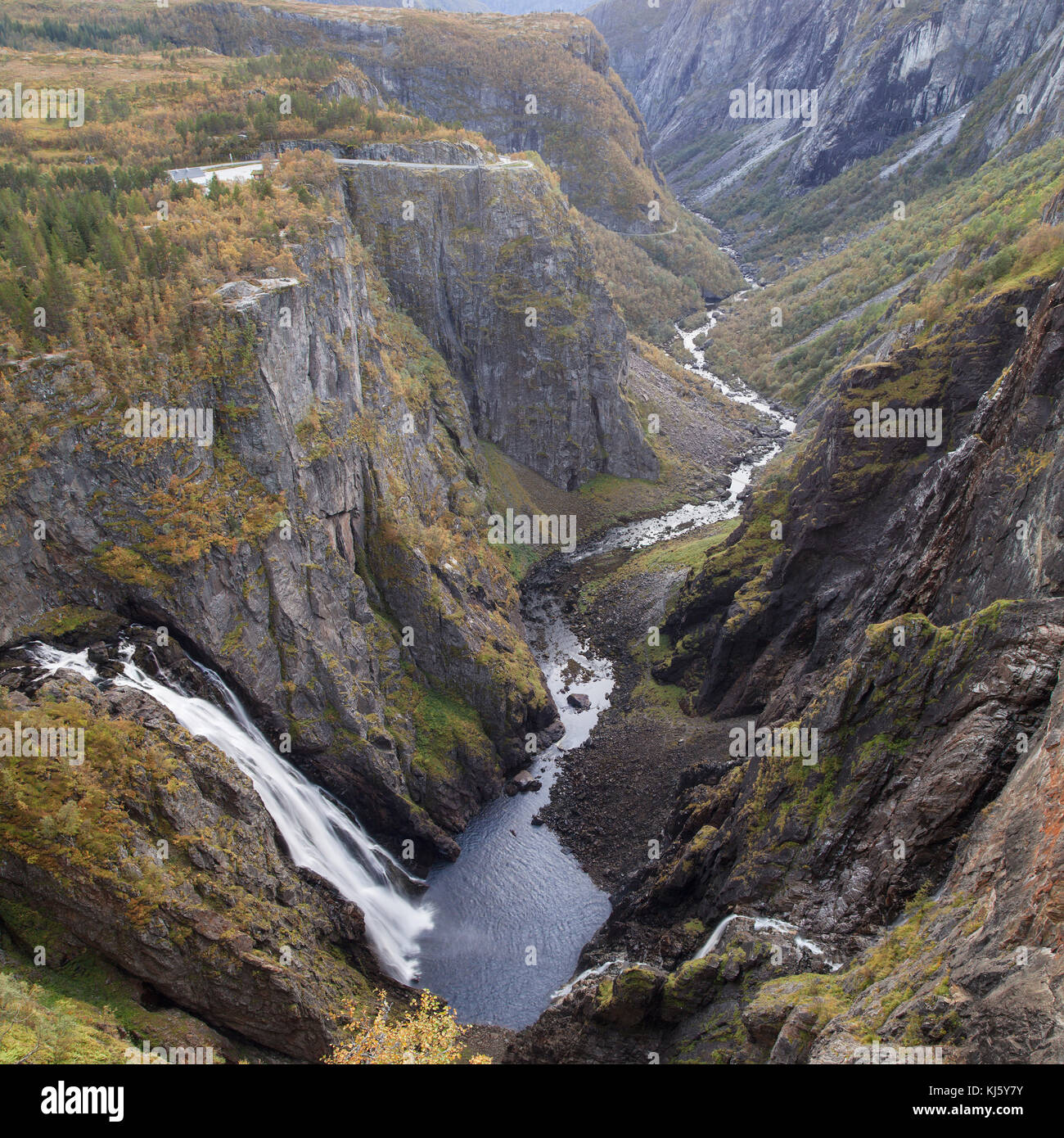 La valle mabodalen in hordaland, Norvegia. Foto Stock