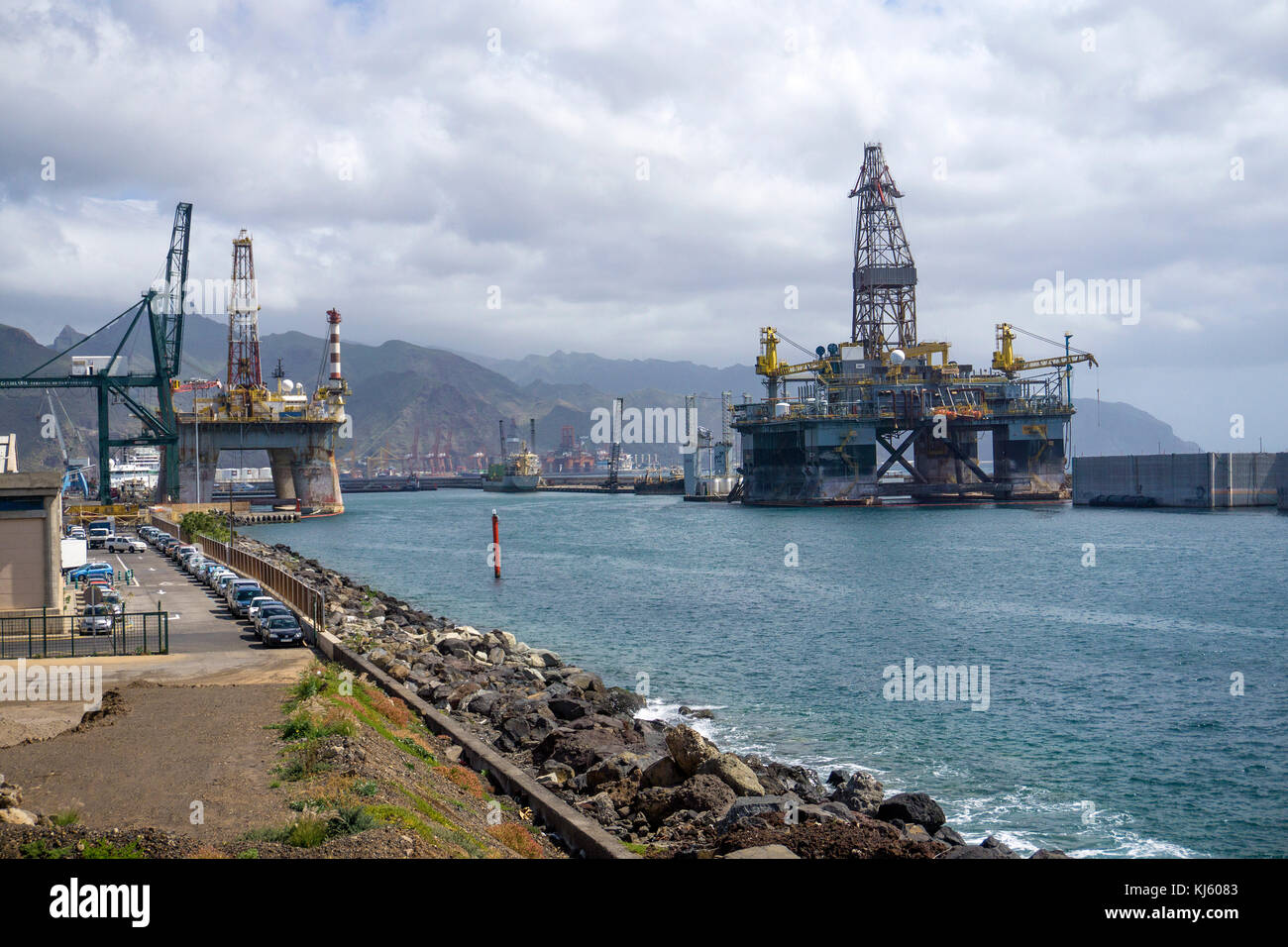 Porto di santa cruz de tenerife, Tenerife, Isole canarie, Spagna Foto Stock