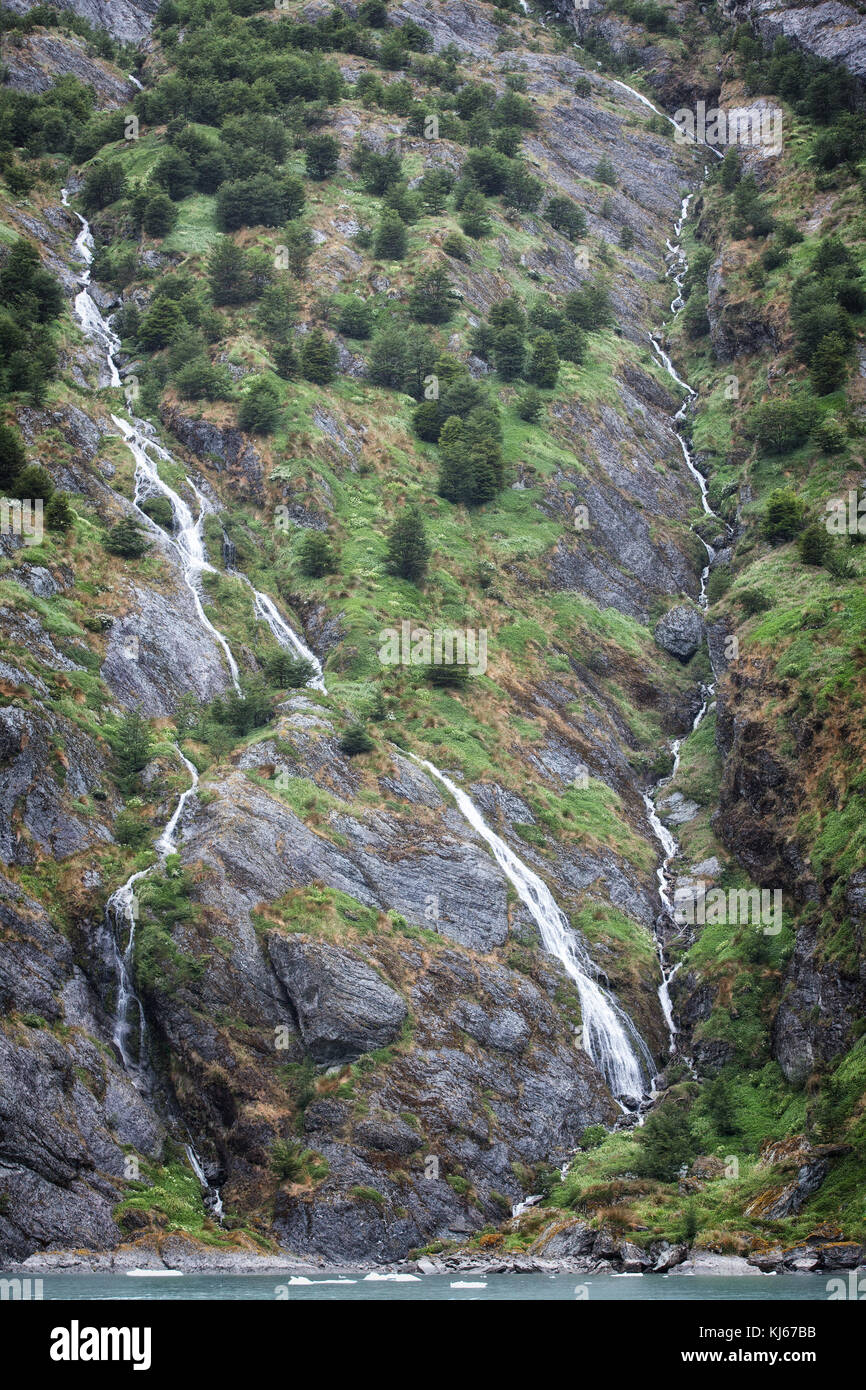 Ghiacciaio, Parque Nacional Alberto de Agostini Foto Stock