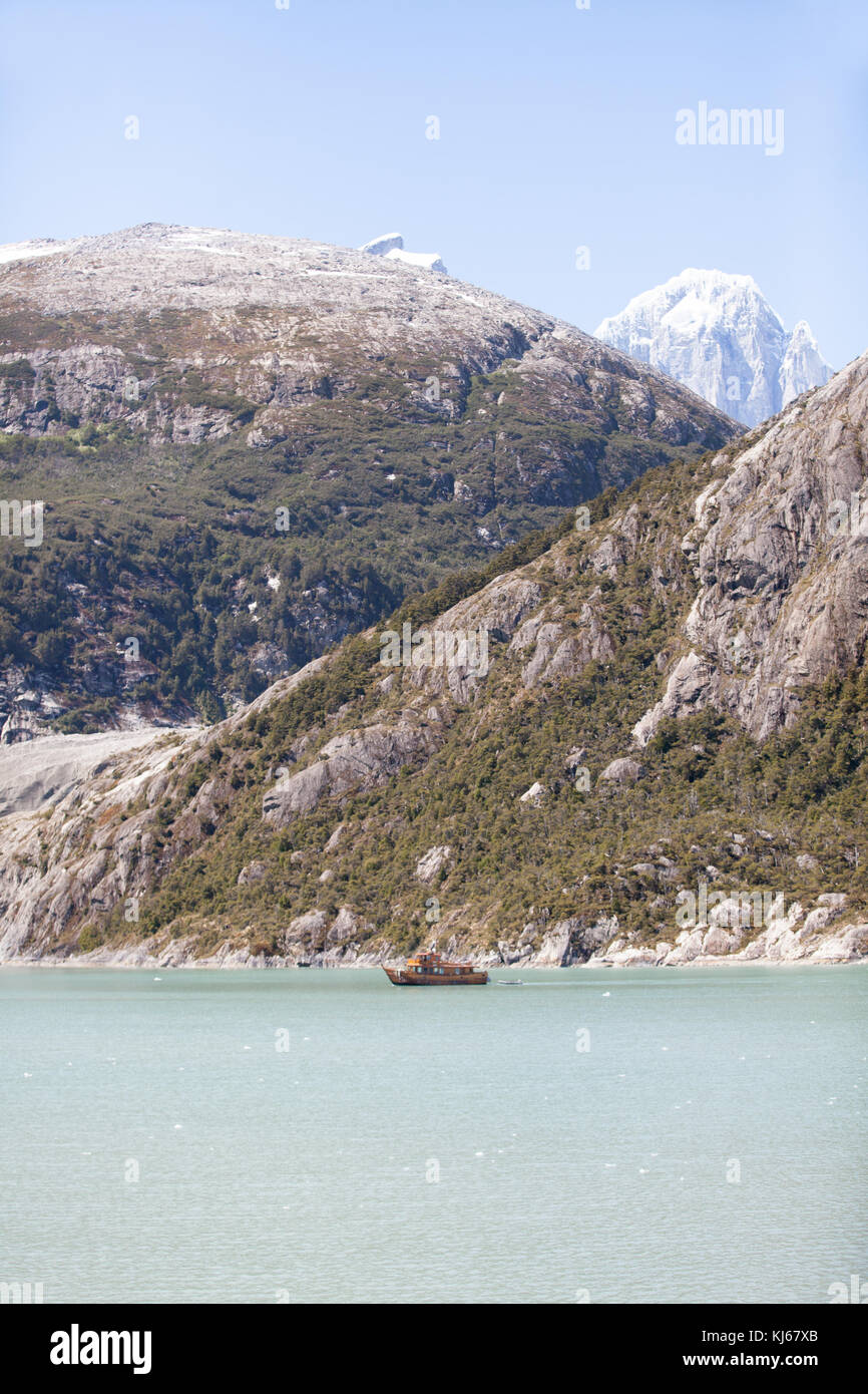 Ghiacciaio, Parque Nacional Alberto de Agostini Foto Stock