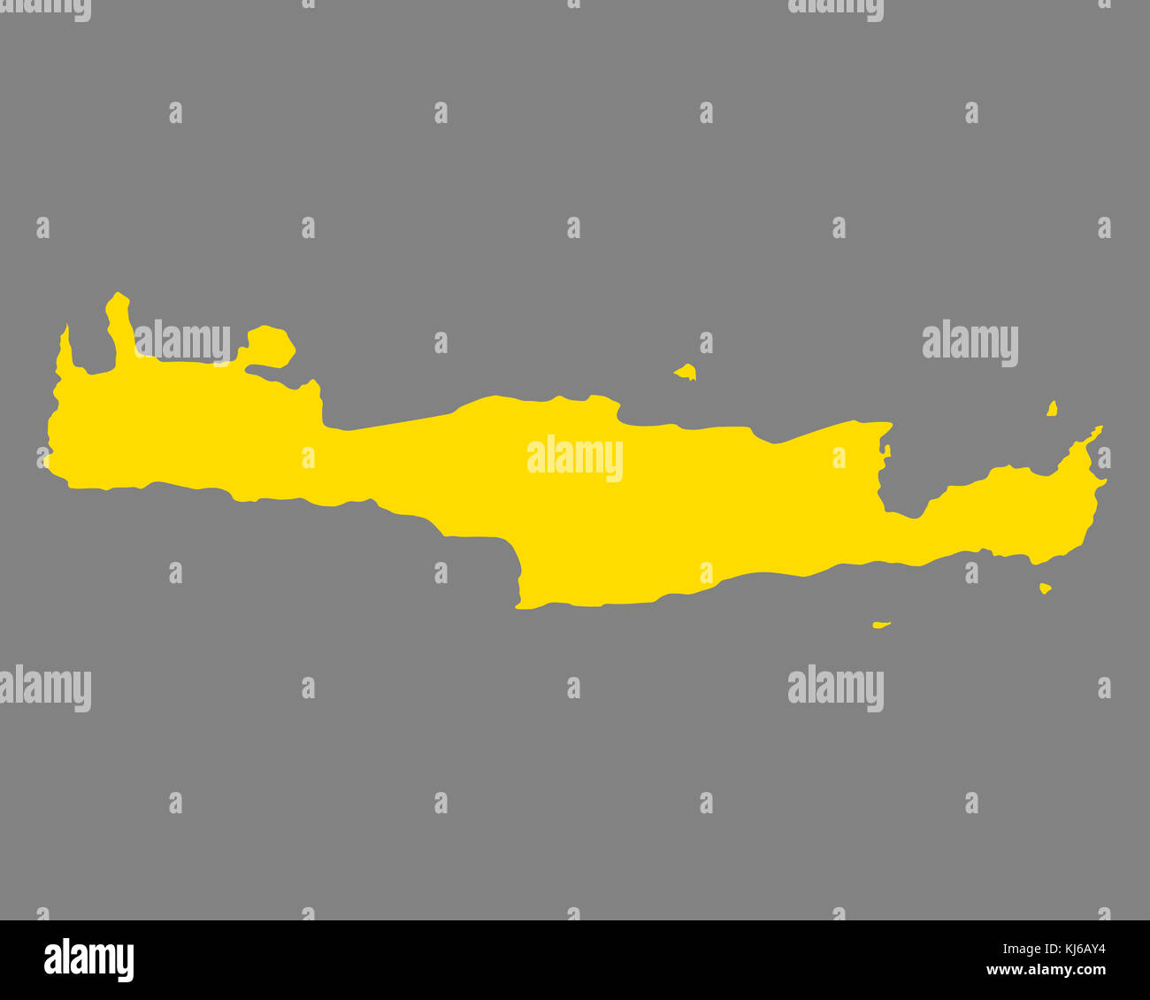 Mappa di Creta Foto Stock