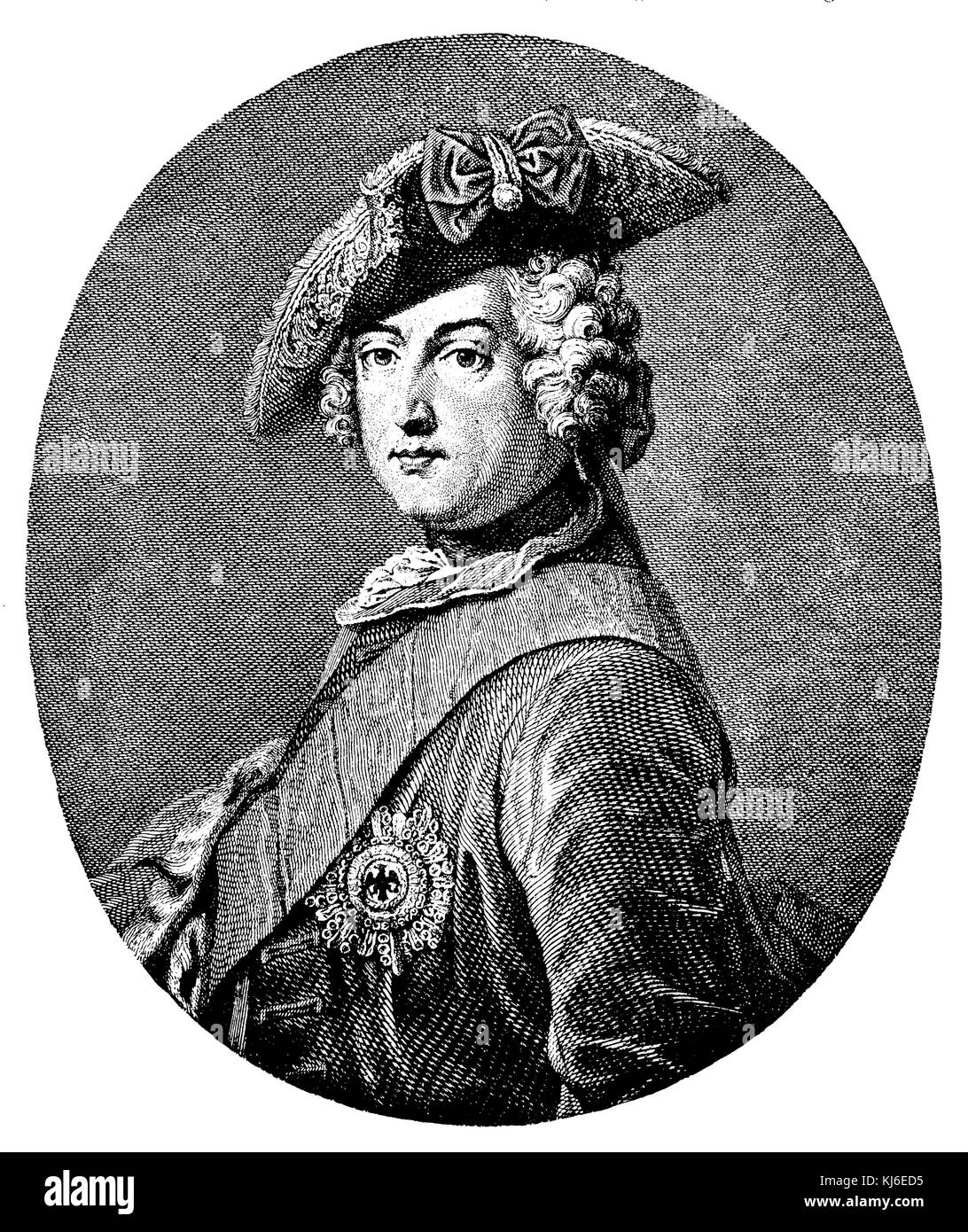 Federico il Grande (Friedrich der Große) Foto Stock