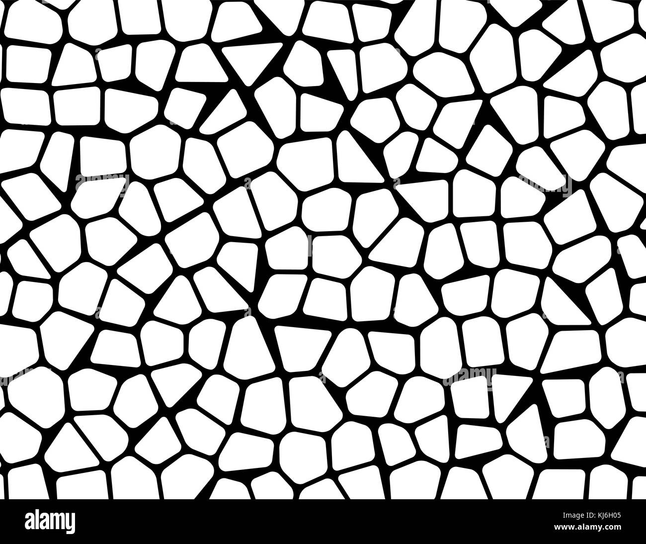 Pietra texture ciottoli silhouette vettore mosaico sfondo Illustrazione Vettoriale