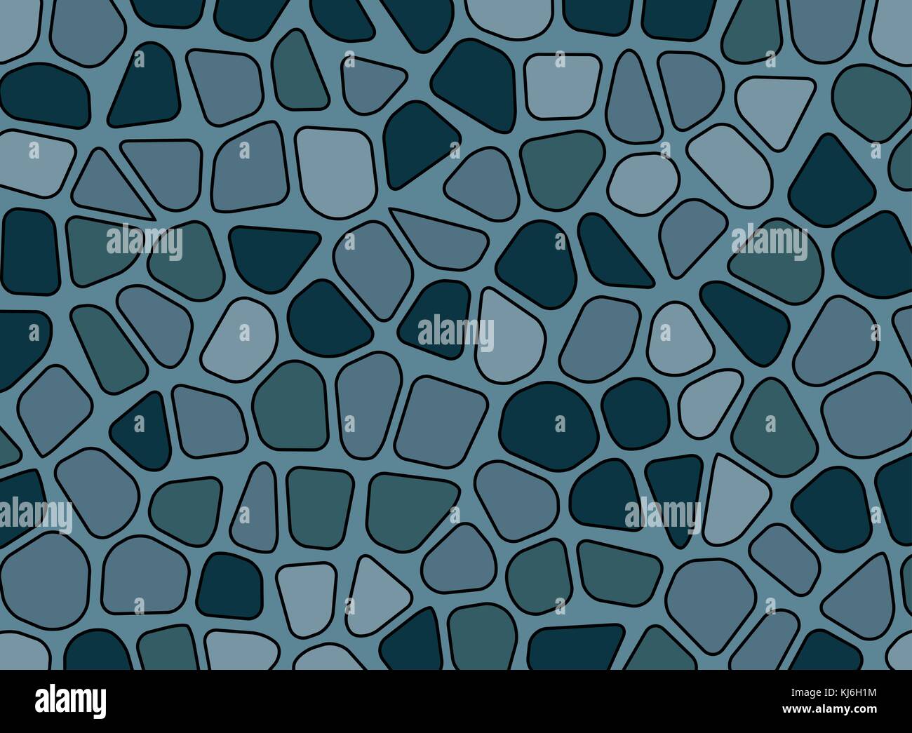 Pietra texture ciottoli vettore mosaico sfondo Illustrazione Vettoriale