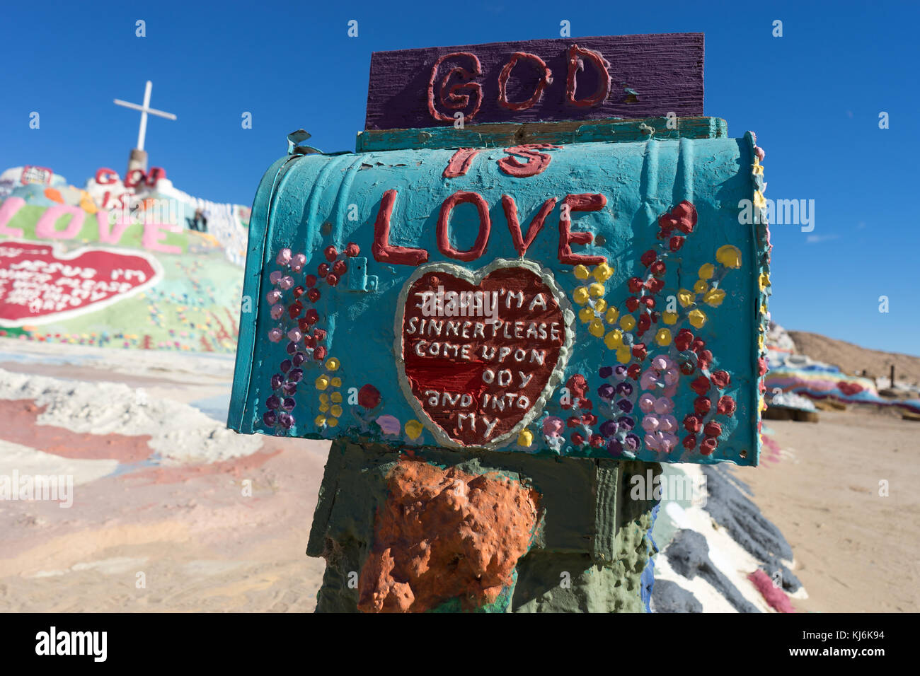 Salvation Mountain California USA Foto Stock