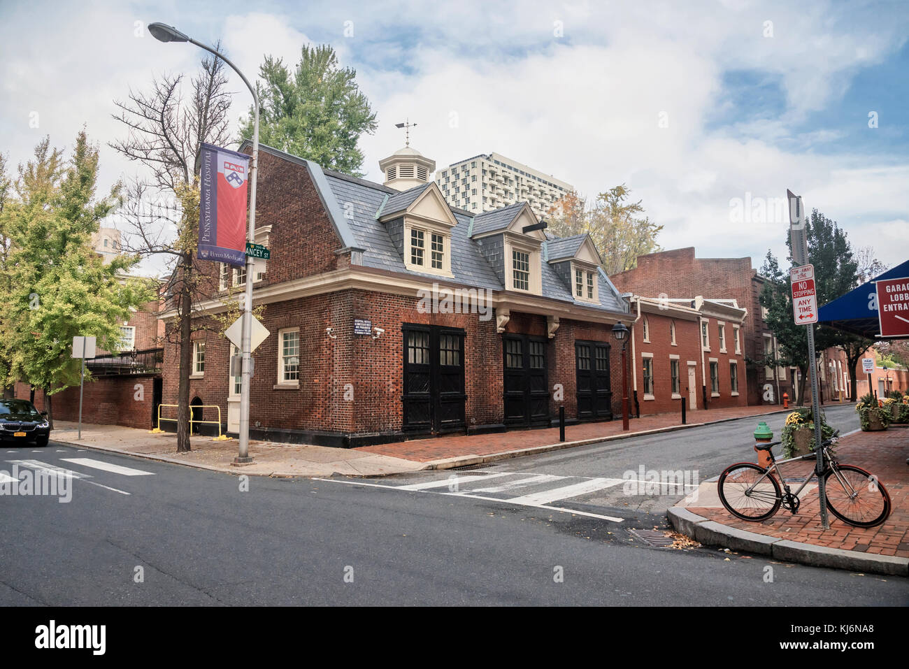 Оne degli edifici ausiliari del complesso del Pennsylvania Hospital , il primo ospedale della nazione cura del paziente, Philadelphia, Pennsylvania, USA Foto Stock