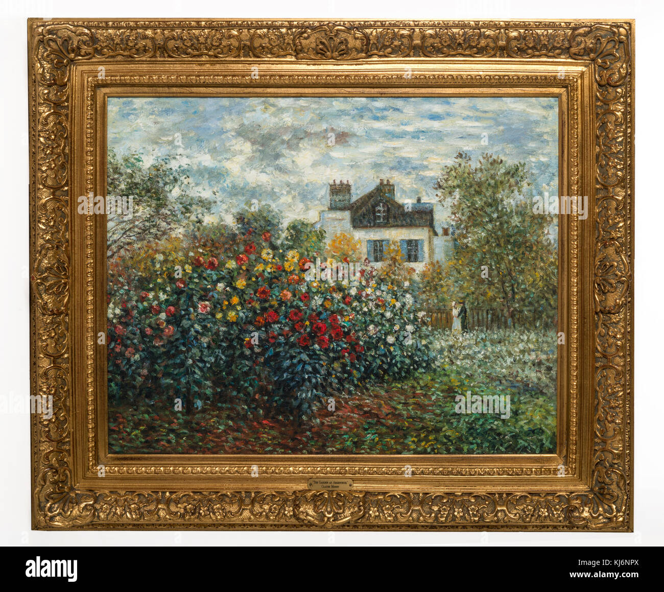 Il Giardino di Argenteuil clausola dipinto di Monet Foto Stock