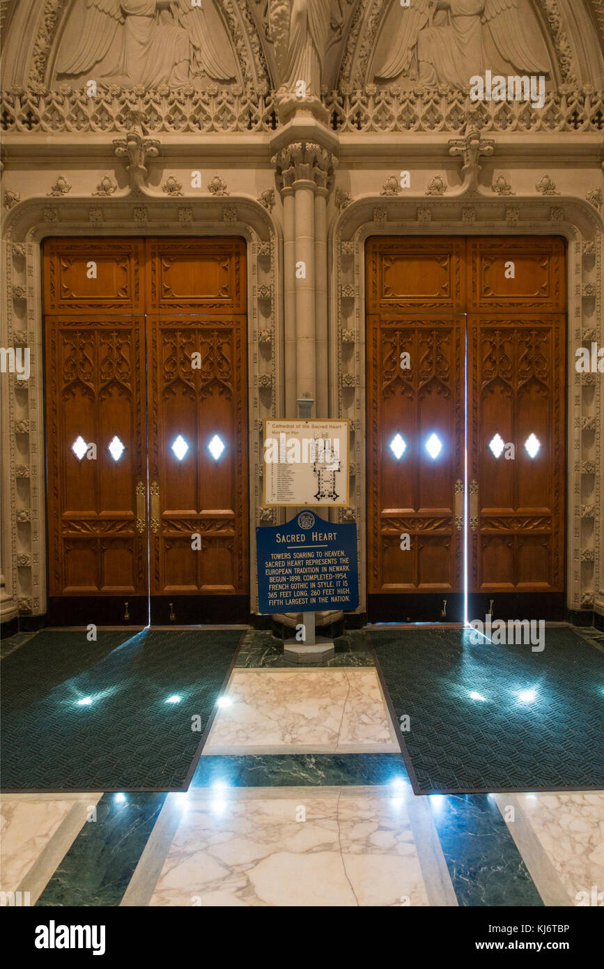 Basilica Cattedrale del Sacro Cuore di Newark NJ Foto Stock