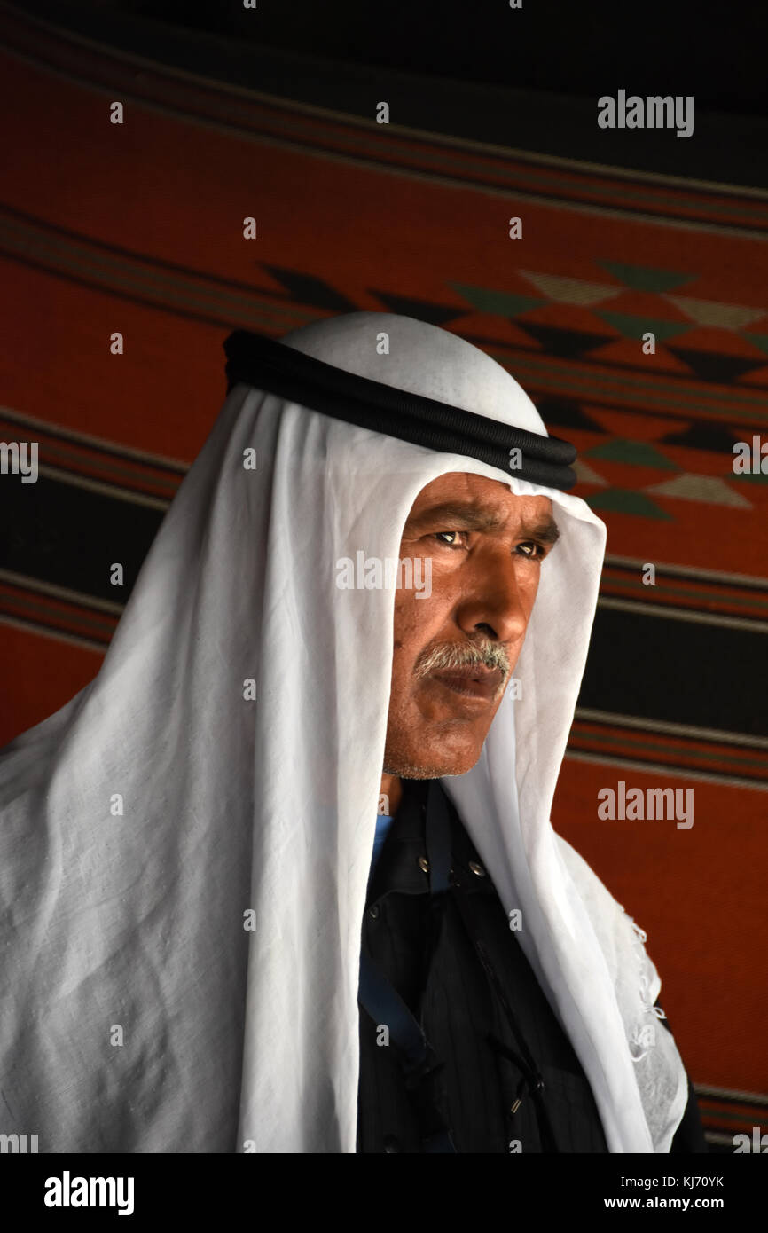 Beduina ritratto maschile Foto Stock