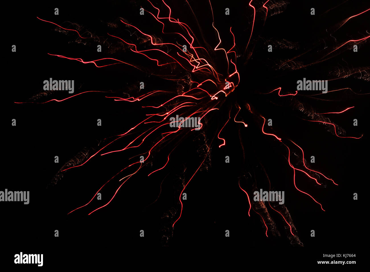 Fuochi d'artificio artistico scatti Foto Stock