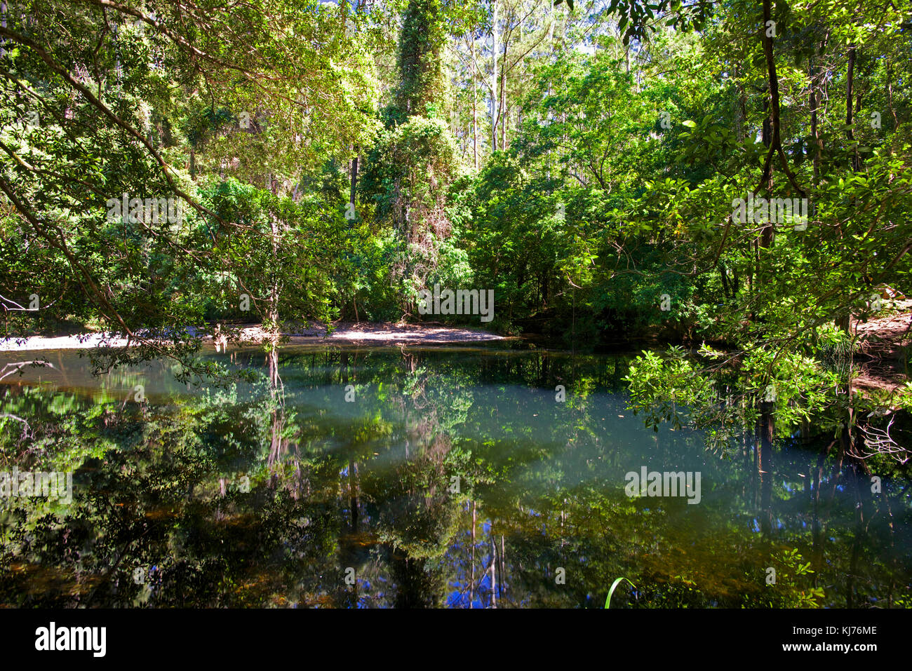 Mai e poi mai river, bellingen Foto Stock