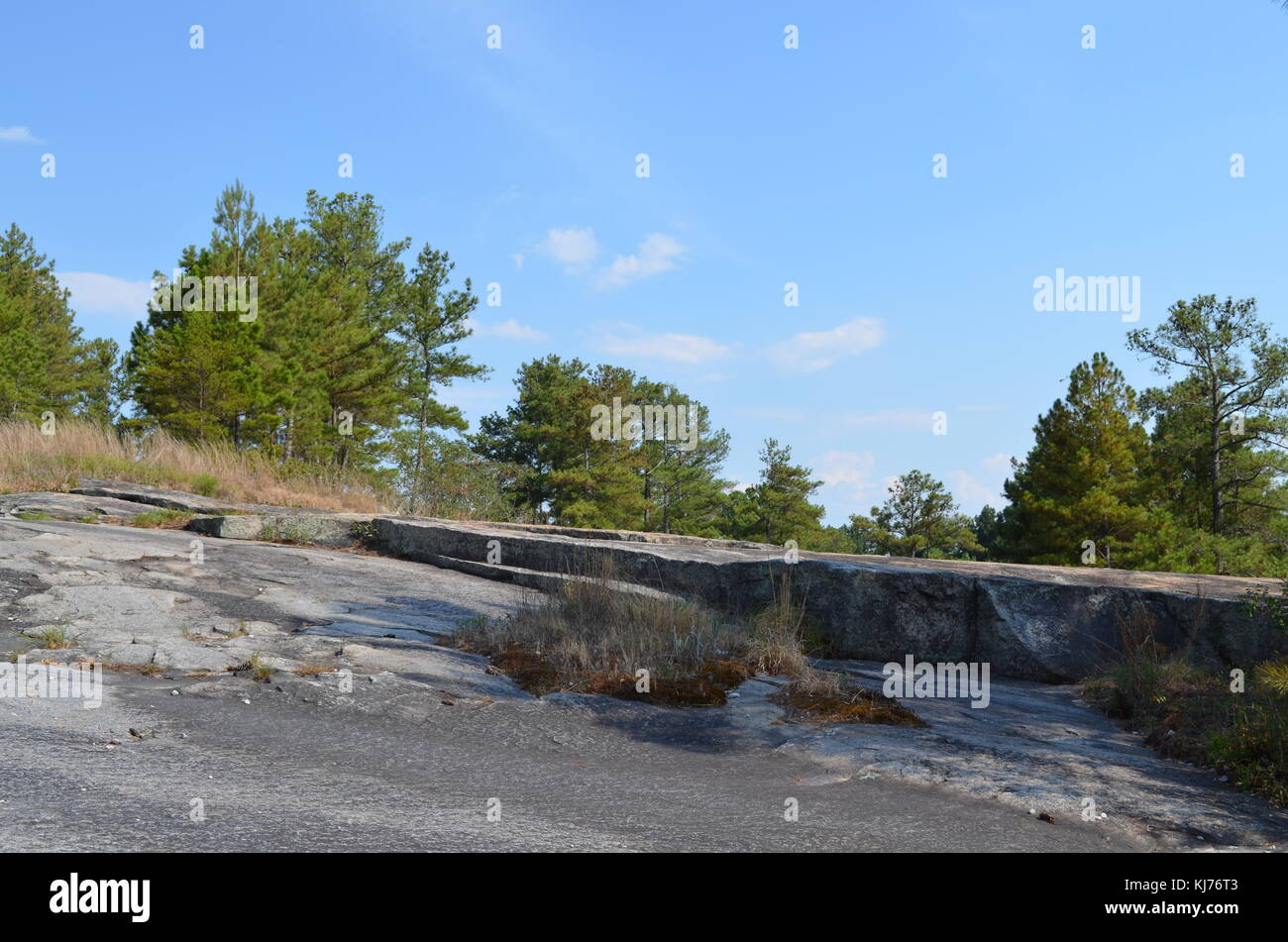 Esplorare Stone Mountain Park Foto Stock