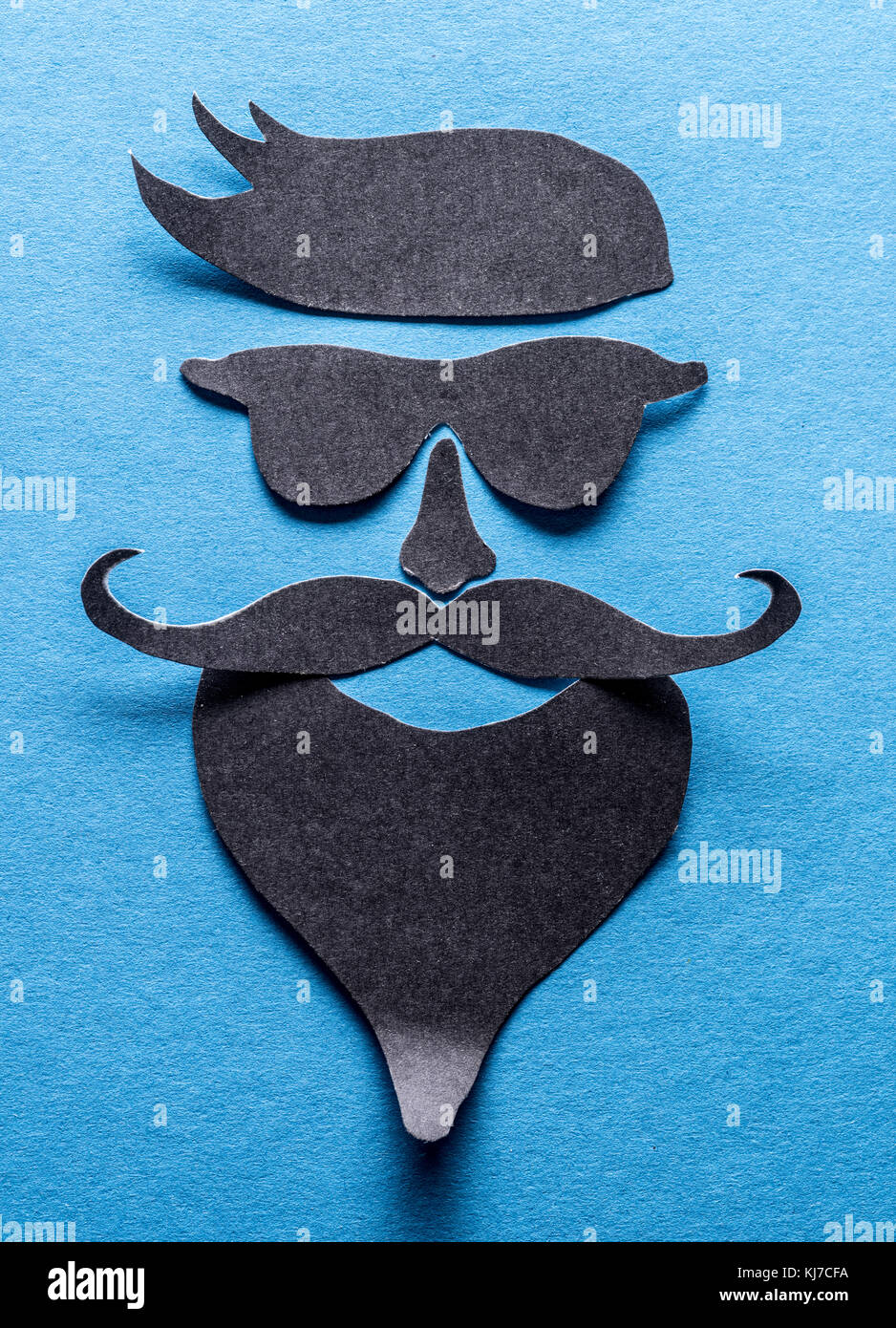 Tanga definicial del look del viso tagliato da un nastro di carta. Foto Stock