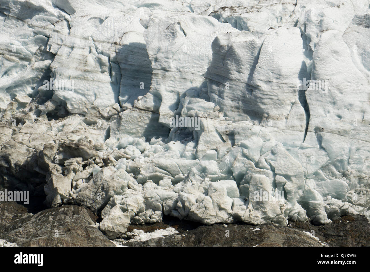 Glacier des Bossons . Sulle Alpi francesi. Chamonix. Foto Stock