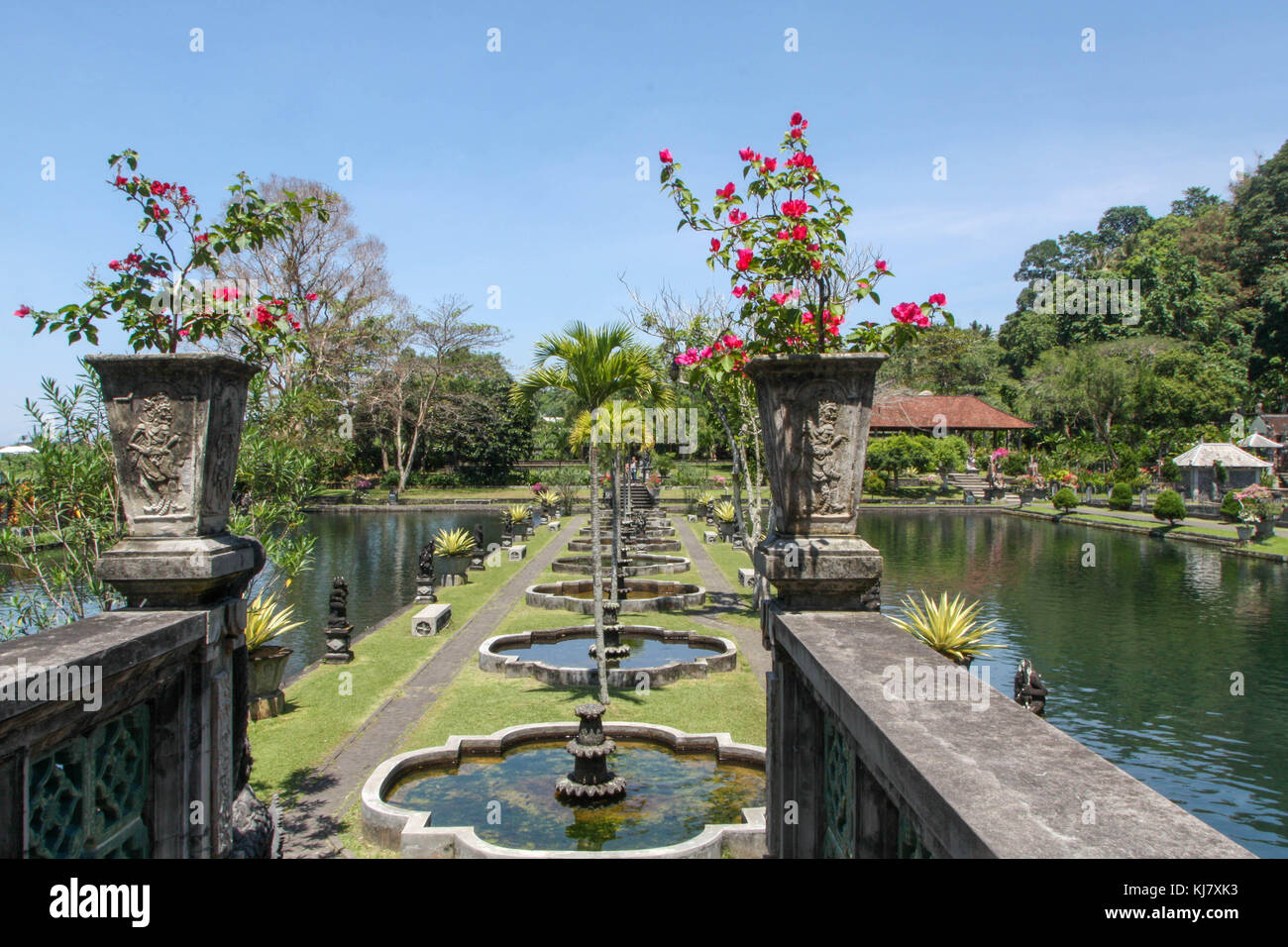 Water Palace di Tirta Gangga - Bali - Indonesia Foto Stock