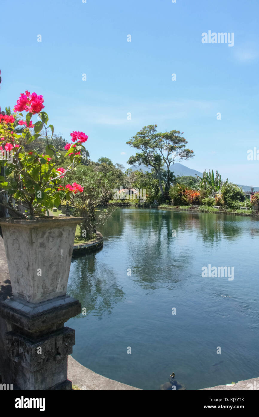 Water Palace di Tirta Gangga - Bali - Indonesia Foto Stock