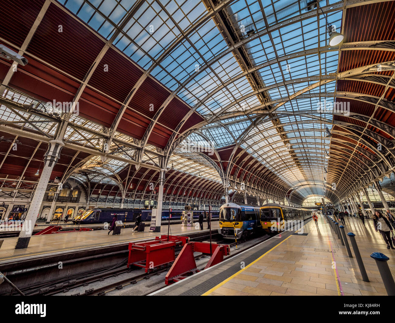 La stazione di Paddington, London, Regno Unito Foto Stock