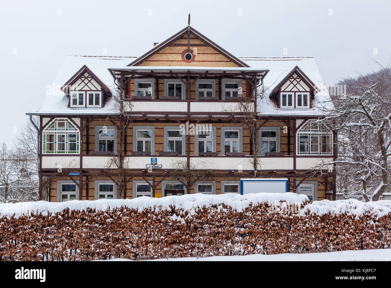 Rathaus Bad Suderode Foto Stock