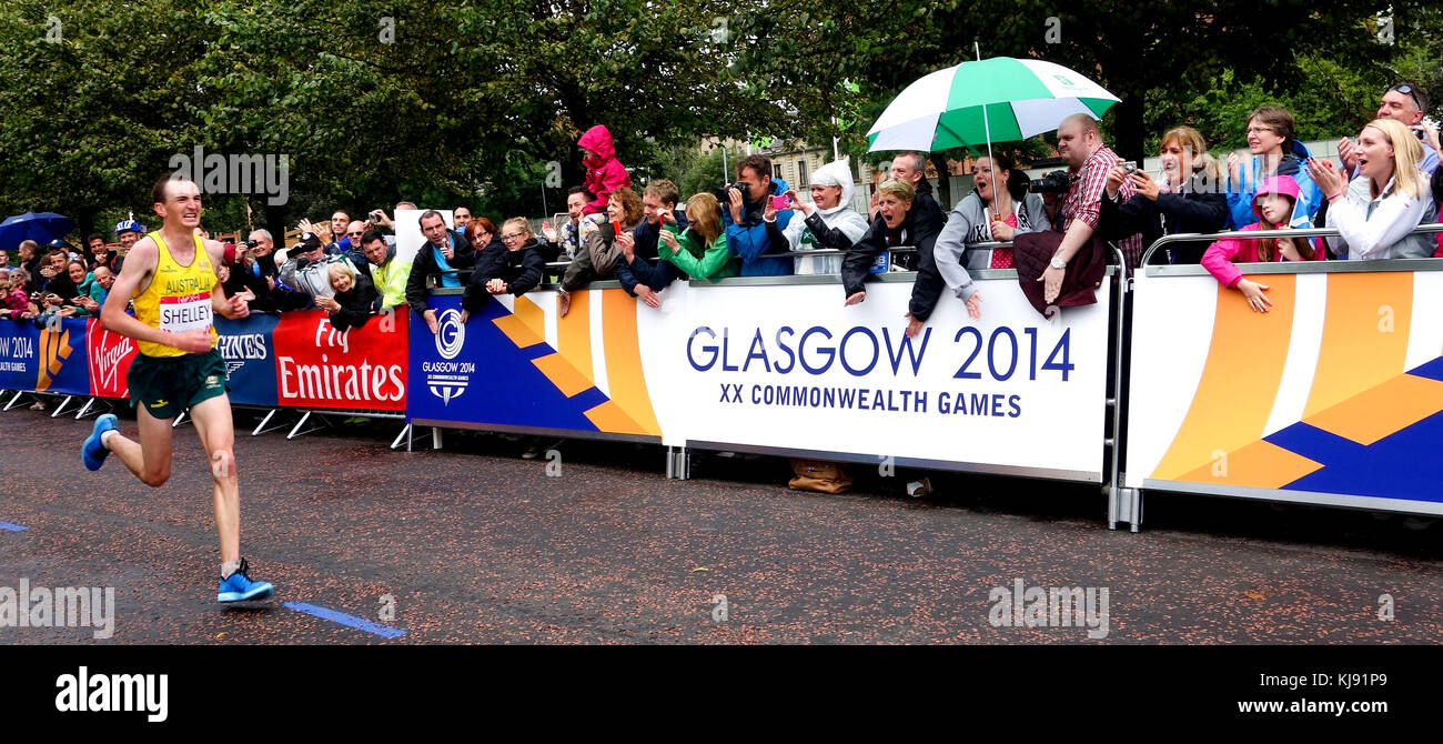 Marathon, Glasgow, Scozia, Regno Unito Foto Stock