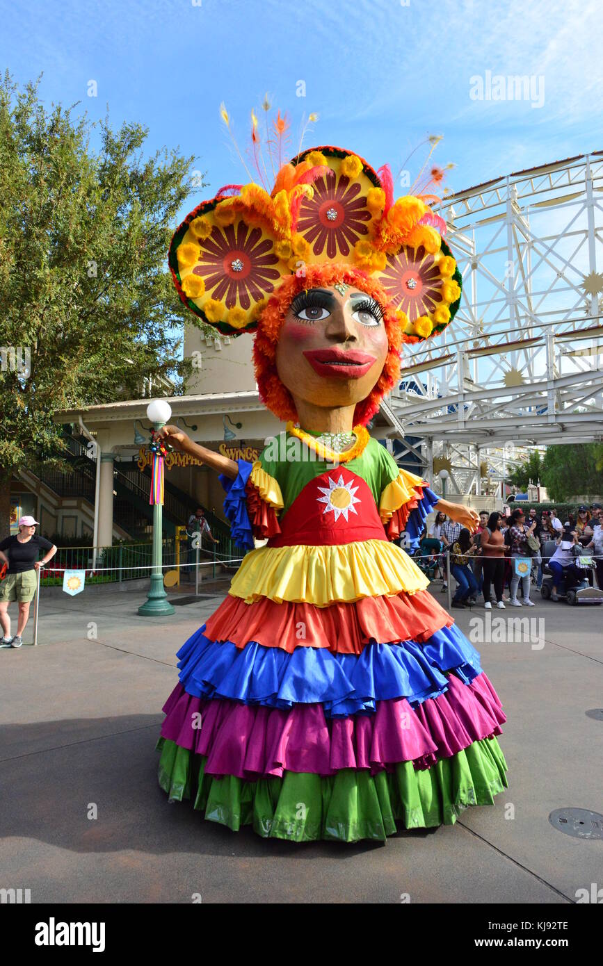 Flamenco Dancing at Disneyland Foto Stock