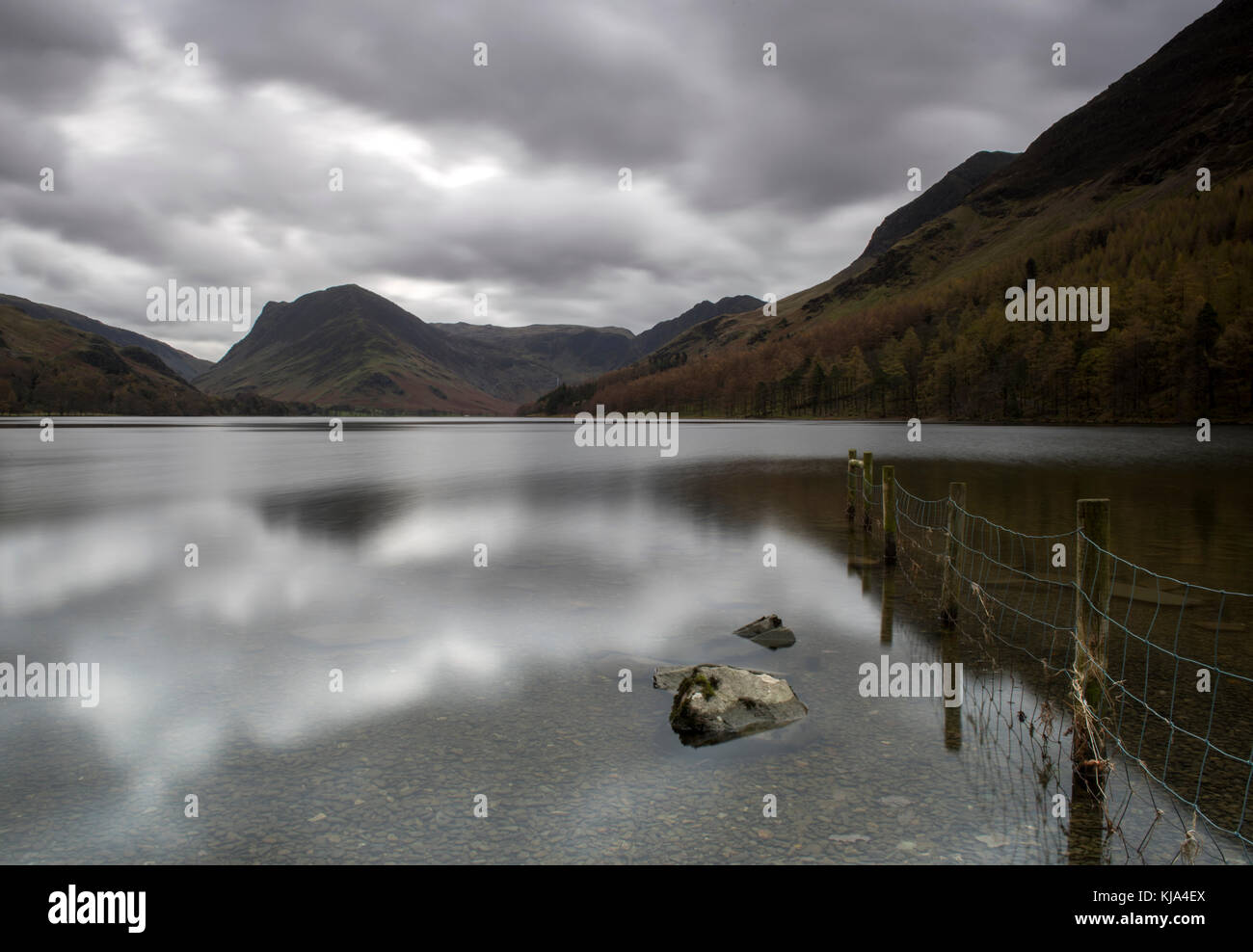 Moody sky a buttermere nel distretto del lago, cumbria Lake District uk Foto Stock