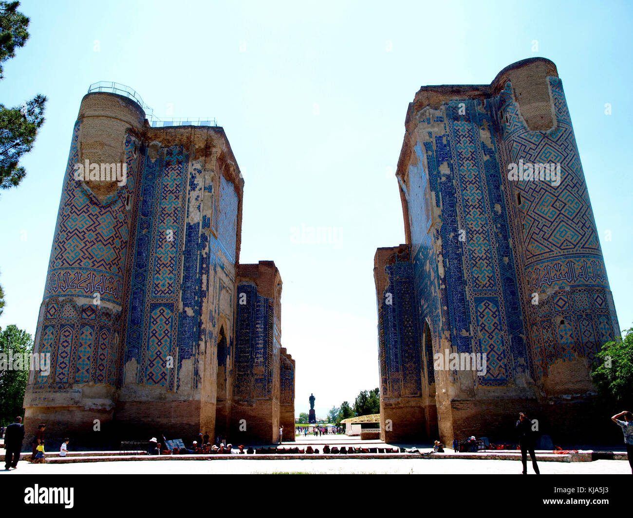 Shakhrisabz, Uzbekistan - 1 maggio 2012 Ak Saray Palace Foto Stock