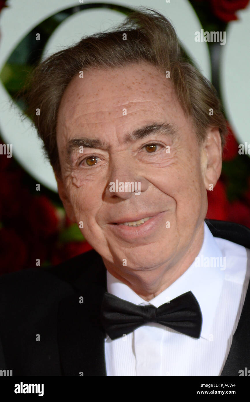 NEW YORK, NY - 12 giugno: Sir Andrew Lloyd Webber assiste il settantesimo annuale di Tony Awards al Beacon Theatre il 12 giugno 2016 a New York City. Persone: Sir Andrew Lloyd Webber Foto Stock