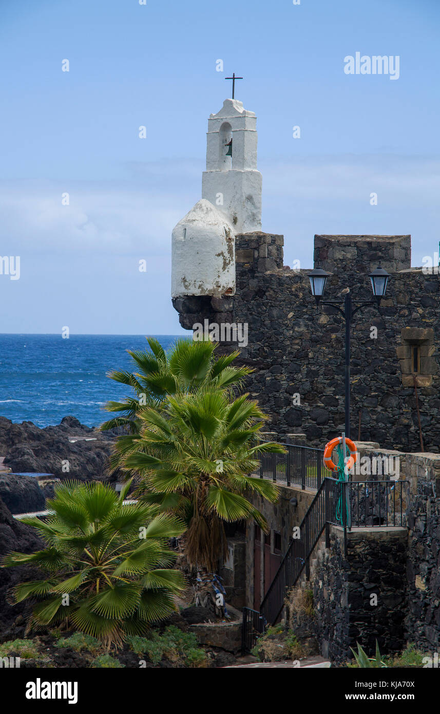 Fortezza castillo de san miguel presso il villaggio garachico,l'isola di Tenerife, Isole canarie, Spagna Foto Stock