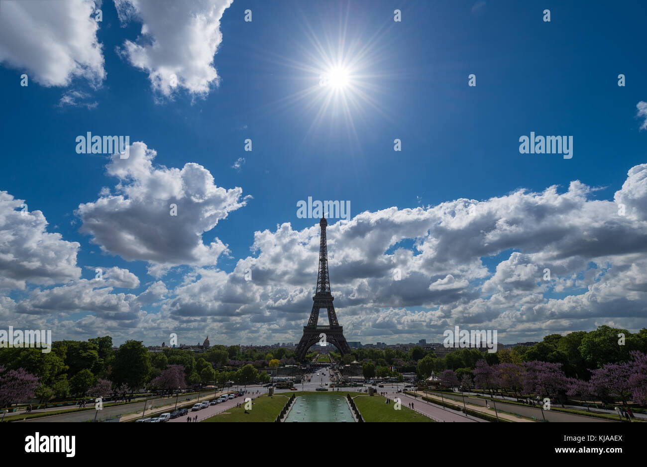 Torre Eiffel Parigi Francia Foto Stock