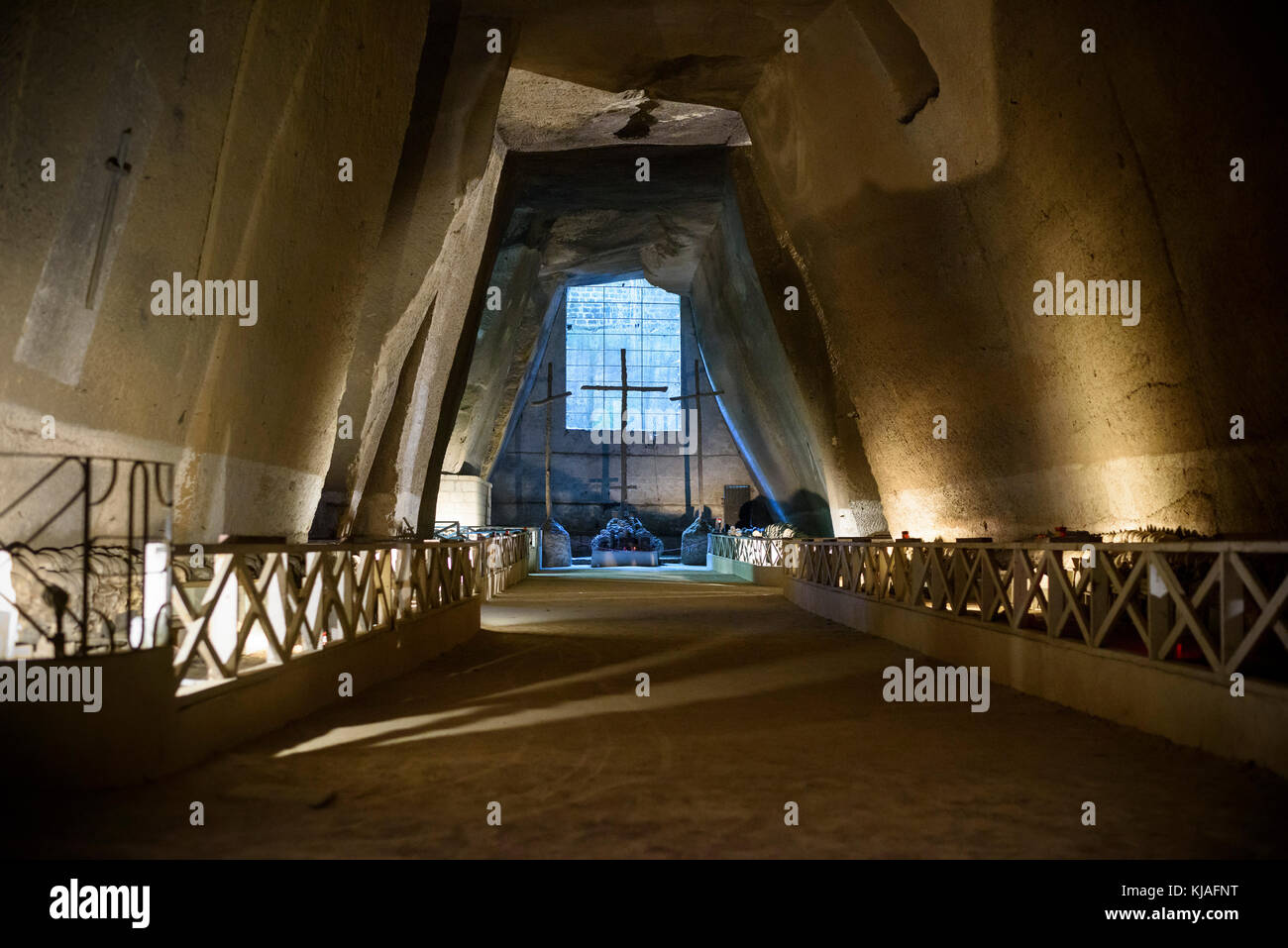 Napoli. L'Italia. Cimitero delle Fontanelle il cimitero. Foto Stock