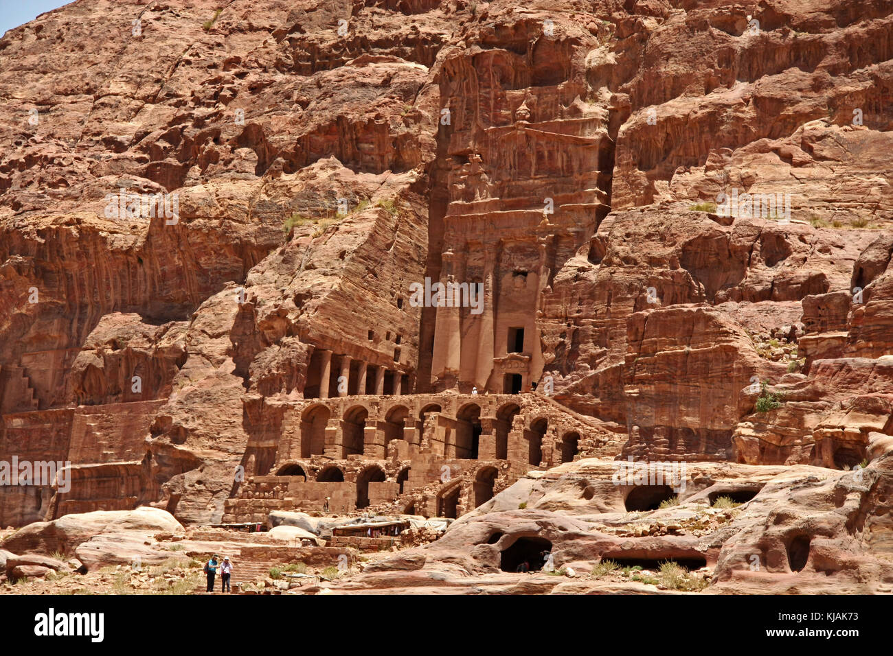 Tomba di urn, Petra, Giordania Foto Stock