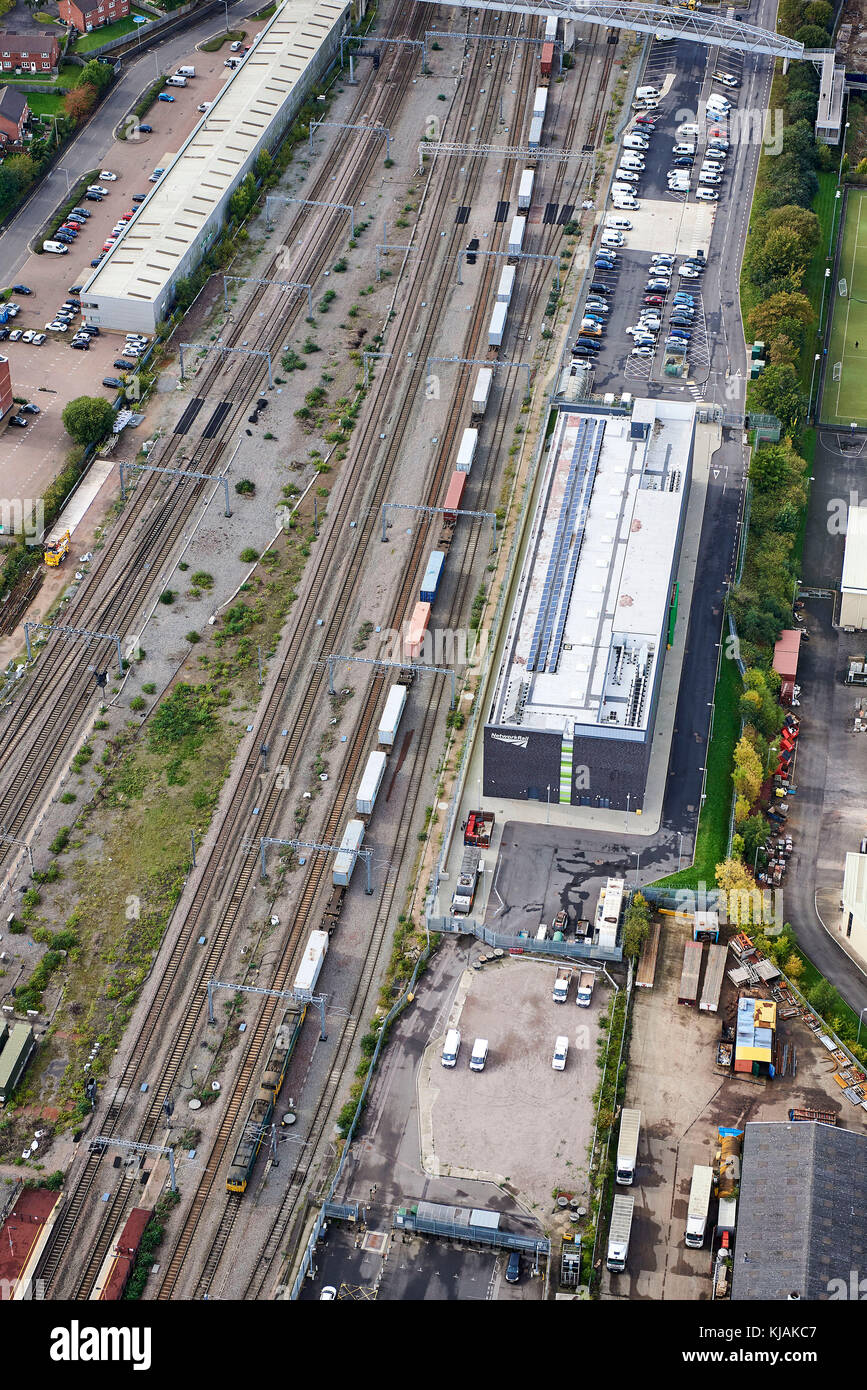 Rugby Rail Operating Center, Warwickshire West Midlands, Regno Unito Foto Stock