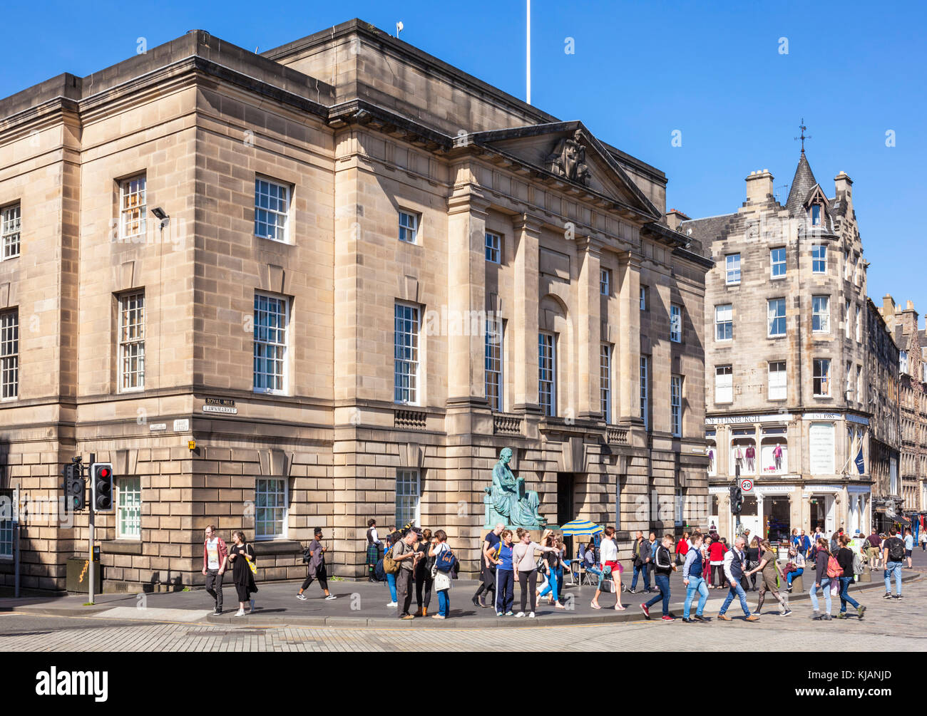 Edinburgh Alta Corte di Justiciary Royal Court of Scotland suprema corte penale della Scozia Royal Mile di Edimburgo in Scozia UK GB Europa Foto Stock