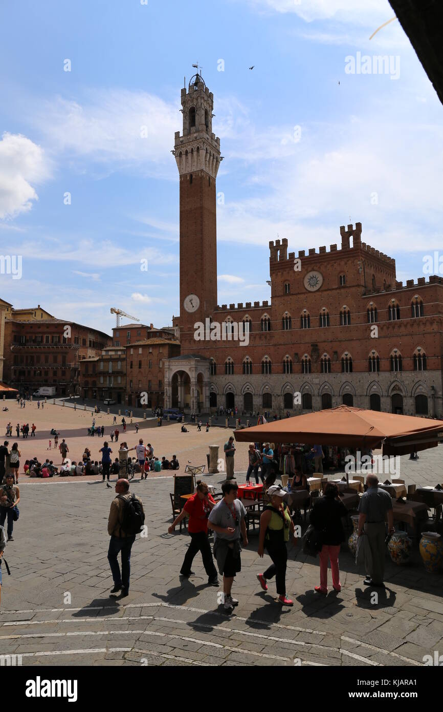 Piazza del Campo. Foto Stock