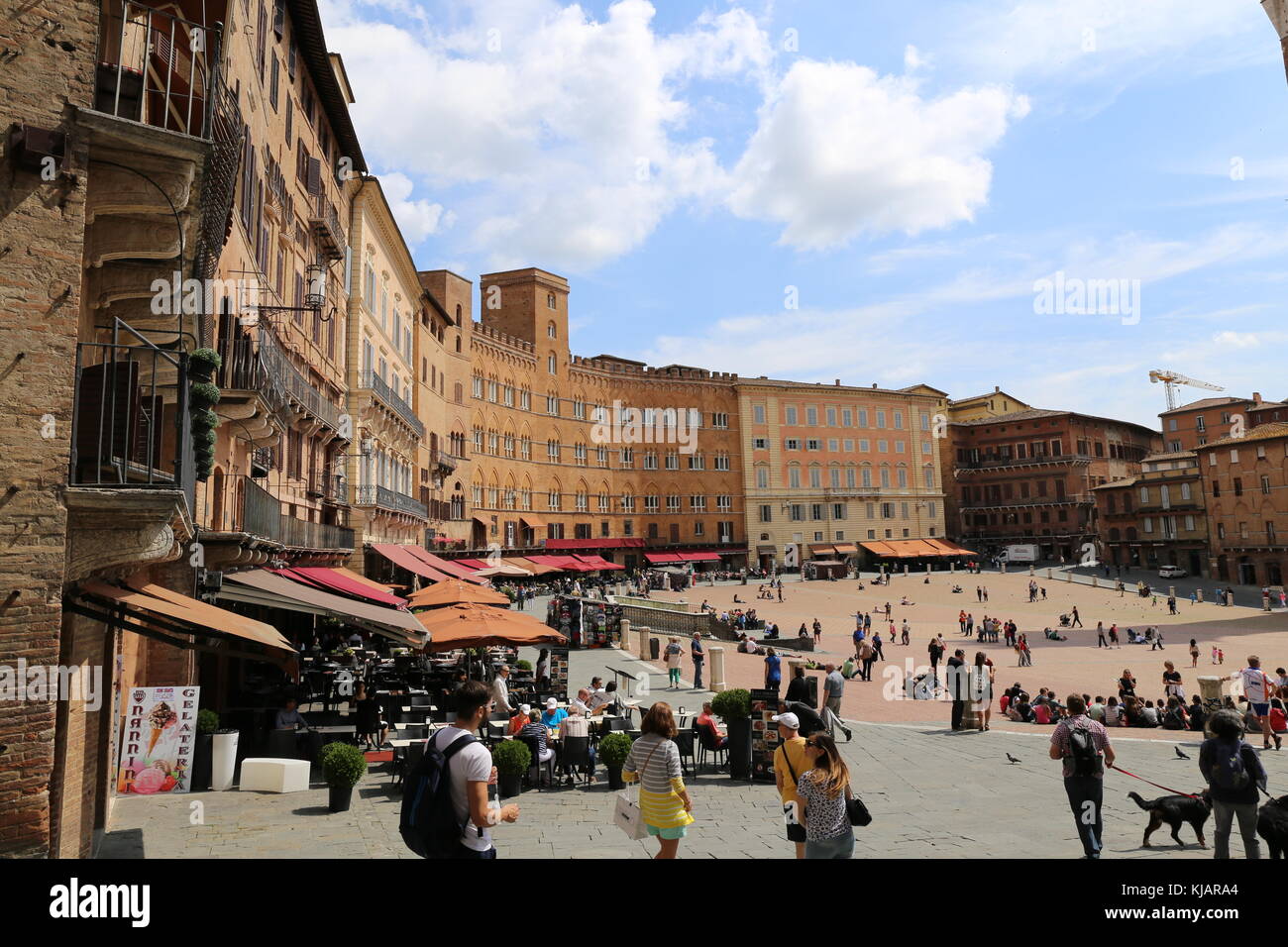 Piazza del Campo. Foto Stock